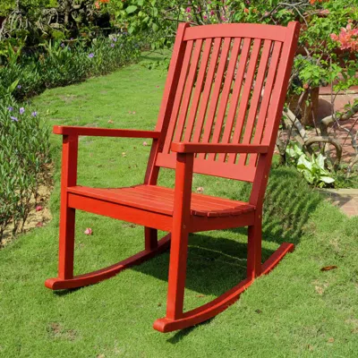 International Caravan Acacia Large Rocking Chair