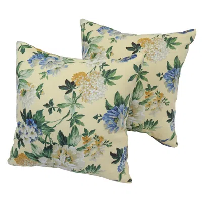 Blazing Needles Blaziing Needles 17-inch Outdoor Spun Polyester Throw Pillows (set Of 2)