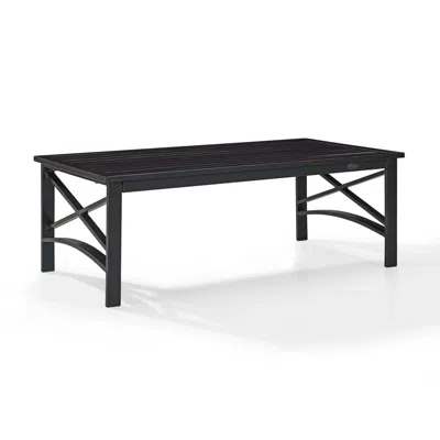 Crosley Furniture Kaplan Outdoor Metal Coffee Table Oil Rubbed Bronze