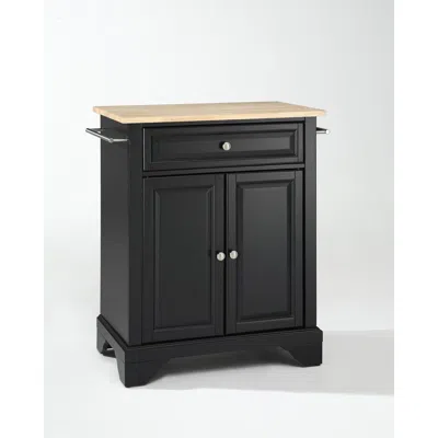 Crosley Furniture Lafayette Wood Top Portable Kitchen Island/cart Black/natural