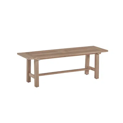 Best Quality Furniture Rustic Outdoor Patio Bench - Light Oak Acacia Wood Frame