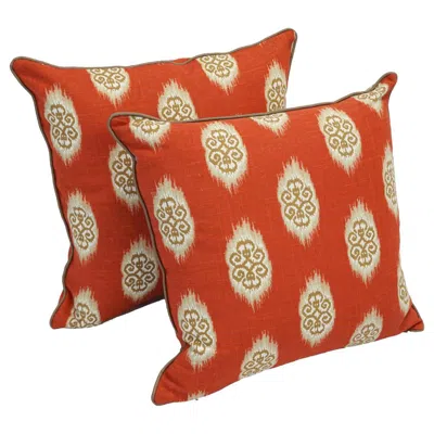 Blazing Needles 18-inch Corded Throw Pillows With Inserts (set Of 2)