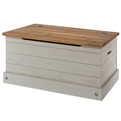 Os Home And Office Furniture Wood Storage Trunk In Corona Gray