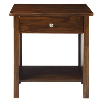 Casual Home Vanderbilt Night Stand With Usb Port-warm Brown