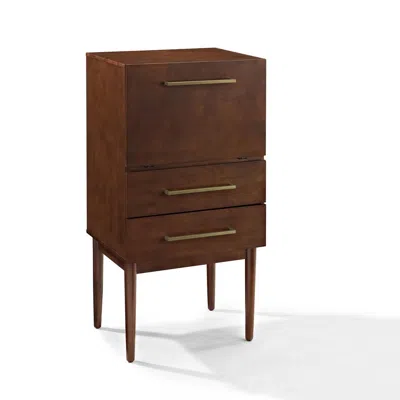 Crosley Furniture Everett Spirit Cabinet Mahogany