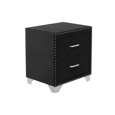 Coaster Co. Of America Melody 2-drawer Upholstered Nightstand Grey