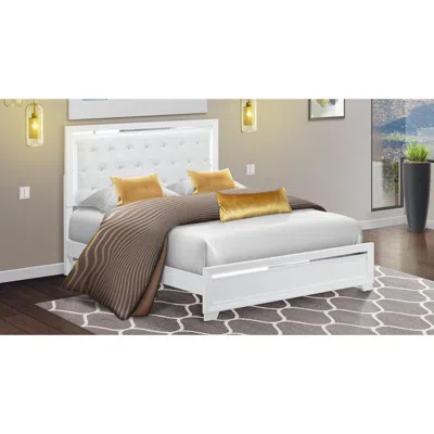 East West Furniture Pandora Wooden Queen Bed