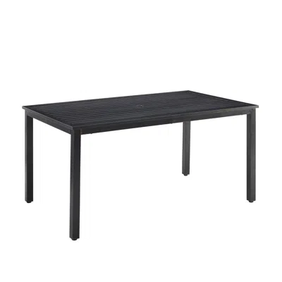 Crosley Furniture Kaplan Outdoor Metal Dining Table Oil Rubbed Bronze