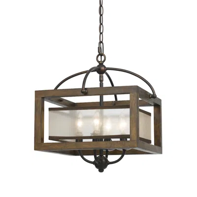 Cal Lighting 60w X 4 Semi-flush Pendant