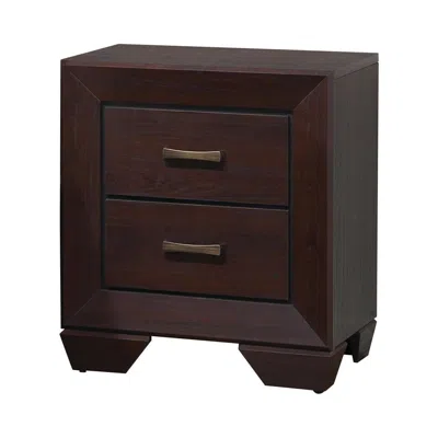 Coaster Co. Of America Kauffman 2-drawer Nightstand Dark Cocoa