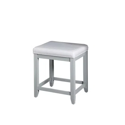 Crosley Furniture Vista Vanity Stool Gray/creme