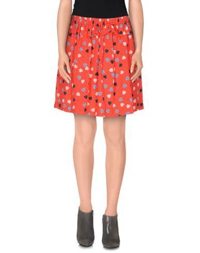 Shop See By Chloé Mini Skirts In Red