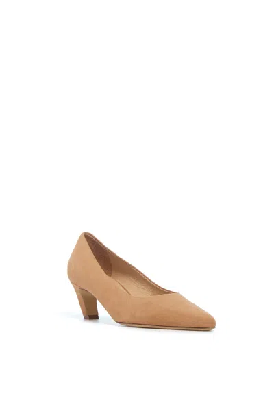 Gabriela Hearst Peggy Pump In Dark Camel Suede In Dark Camel