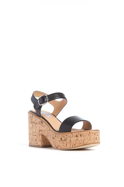 Gabriela Hearst Sardis Leather Platform Sandals In Black
