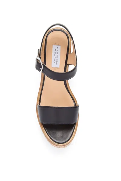 Gabriela Hearst Sardis Leather Platform Sandals In Black