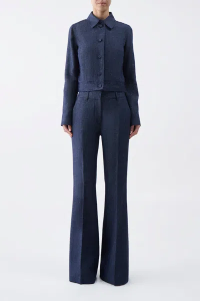 Gabriela Hearst Thereza Jacket In Navy