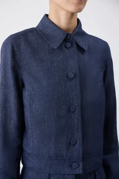 Gabriela Hearst Thereza Jacket In Navy