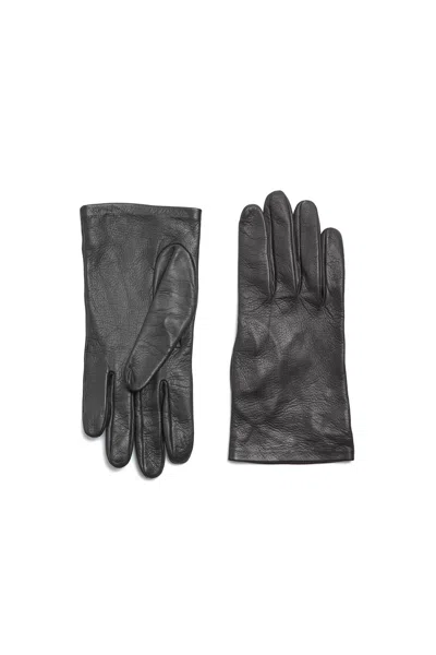 Gabriela Hearst Wessex Short Gloves In Black Nappa Leather In Black