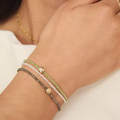 Astrid &amp; Miyu White Beaded Bracelet