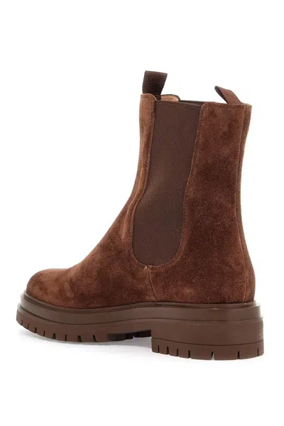 Gianvito Rossi Chester Chelsea Boots In Brown