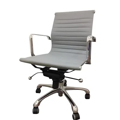 Creative Images Low Back Leatherette Office Chair W/ Recliner, Locks, Swivel