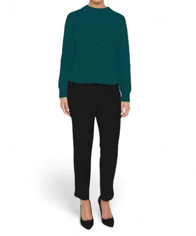 Maison De Papillon Salma Wool Cashmere Blend Pullover In Verde In Green