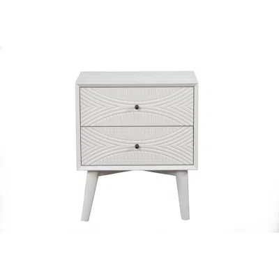 Alpine Furniture Tranquility Nightstand, White