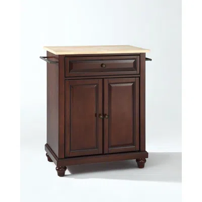 Crosley Furniture Cambridge Wood Top Portable Kitchen Island/cart Mahogany/natural