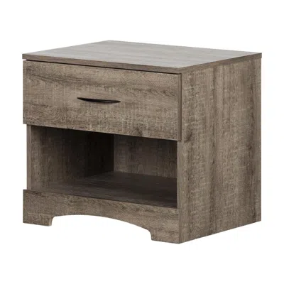 South Shore Furniture Step One 1-drawer Nightstand, Weathered Oak