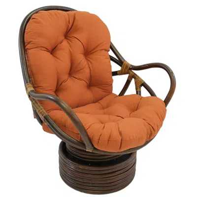 Blazing Needles 48-inch By 24-inch Solid Twill Swivel Rocker Cushion
