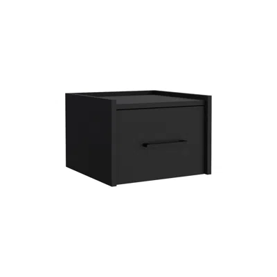DEPOT E-SHOP FLOATING NIGHTSTAND, SPACE-SAVING DESIGN WITH HANDY DRAWER AND SURFACE 