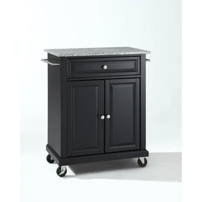 Crosley Furniture Compact Granite Top Kitchen Cart Black/gray
