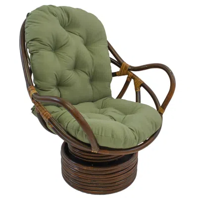 Blazing Needles 48-inch By 24-inch Solid Twill Swivel Rocker Cushion