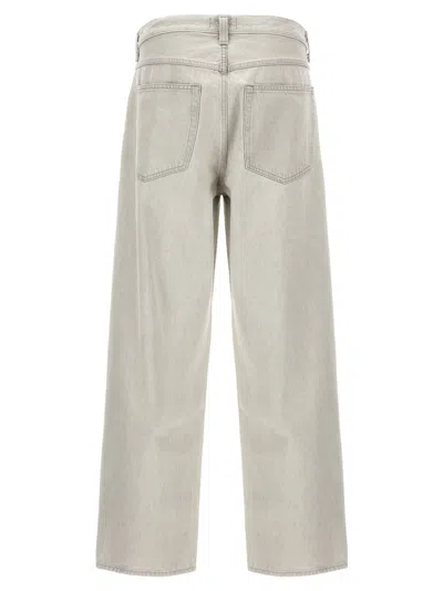 Agolde "blend" Wide Leg Denim Trousers With Pockets