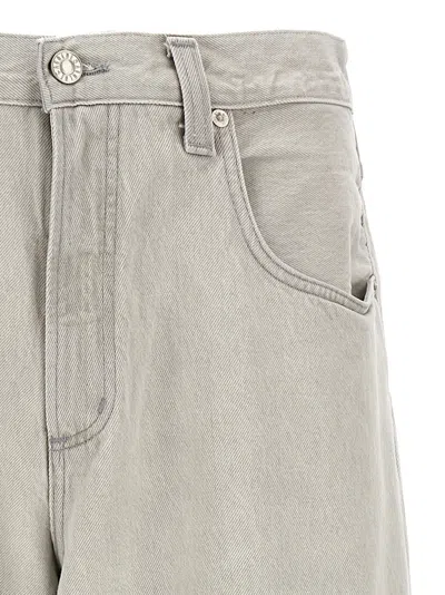Agolde "blend" Wide Leg Denim Trousers With Pockets