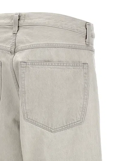 Agolde "blend" Wide Leg Denim Trousers With Pockets