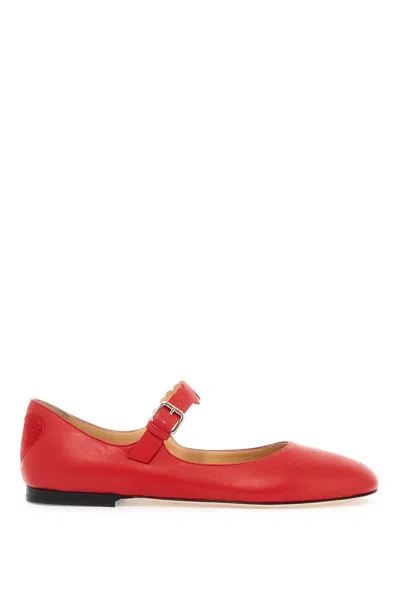 Shop Mach E Mach Ballerine Petit Coeur In Red