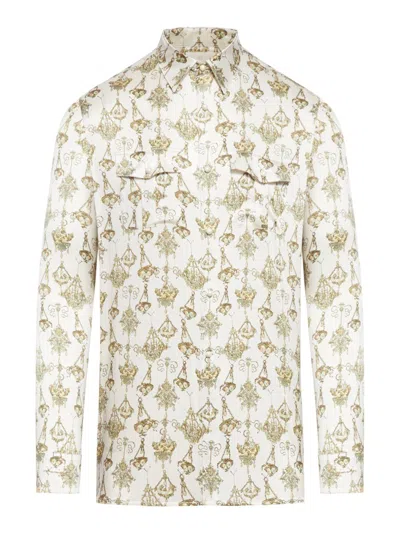 Shop Givenchy Shirt In Beige