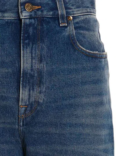 Golden Goose Relaxed Wide-leg Denim Jeans In Medium Stone Wash In Blue