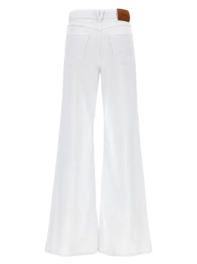 Versace Medusa Flared Jeans In White