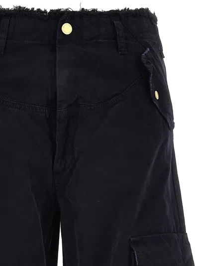 Darkpark Navy Rosalind Cargo Pants In Blue
