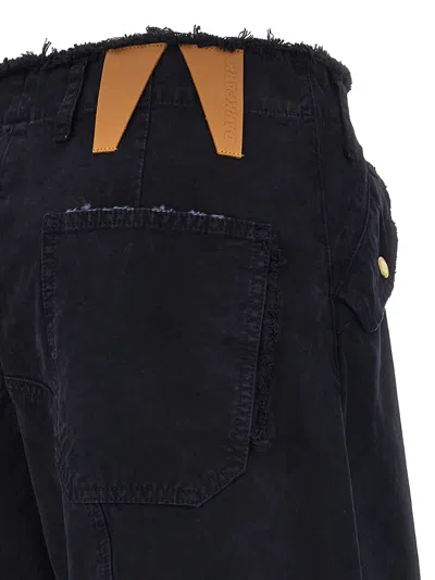 Darkpark Navy Rosalind Cargo Pants In Blue