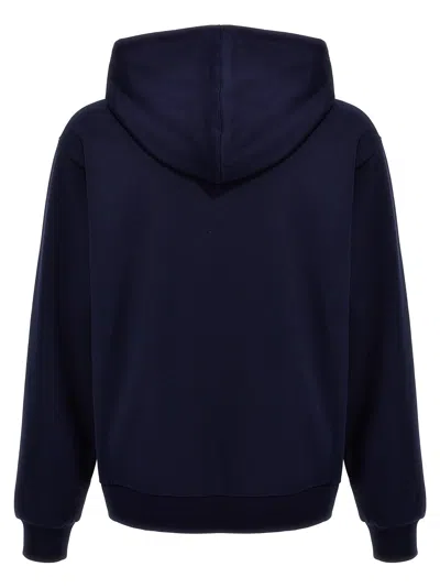 Marni Long Sleeved Hooded Sweatshirt In Blue