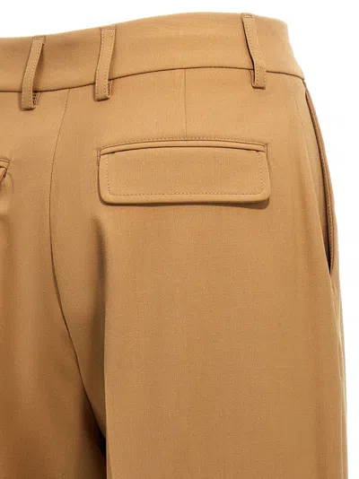 The Latest Slightly Wide Straight Leg Neutrals Trousers In Brown