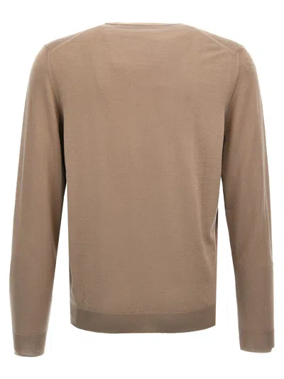 Shop Zanone Wool Sweater In Beige