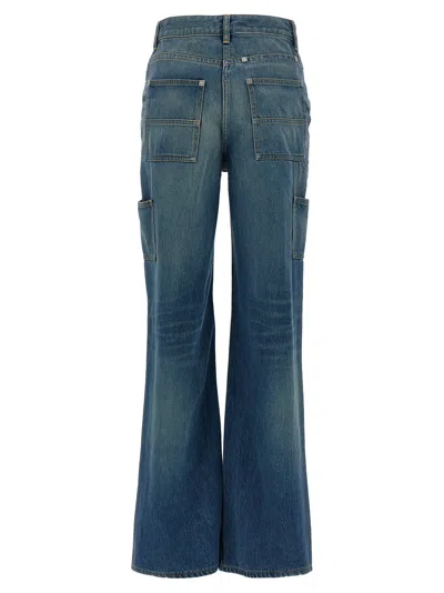 Givenchy Wide Leg Jeans Blue In Blue