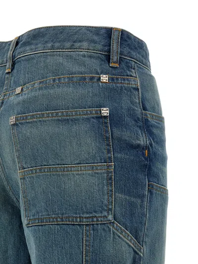 Givenchy Wide Leg Jeans Blue In Blue