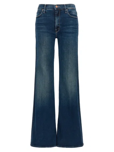 Mother The Twister Sneak High Waist Flared Wide Leg Jeans In Blue