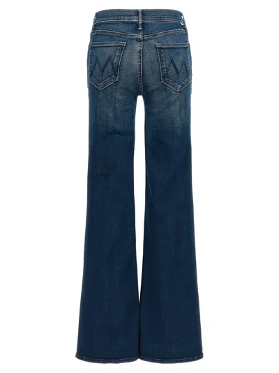 Mother The Twister Sneak High Waist Flared Wide Leg Jeans In Blue