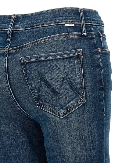 Mother The Twister Sneak High Waist Flared Wide Leg Jeans In Blue